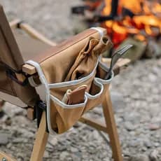 Cadeira de acampamento ao ar livre saco de apoio de braço Kemite cadeira lateral saco de armazenamento multifuncional co