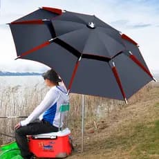Guarda-chuva de pesca de peixe Guarda-chuva de pesca grande Guarda-chuva engrossado à prova de chuva Chapéu Novo estilo