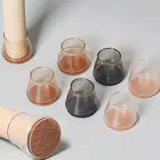 Almofada silenciosa para pés de cadeira, espessada, resistente ao desgaste, capa protetora para pés, cadeira de jantar,