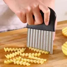 Cortador extravagante Multi-Purpose onda faca lobo dente cortador de batata faca ondulada corte vegetal ferramenta útil