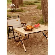 Mountainhiker mountainhiker acampamento ao ar livre mesa dobrável liga de alumínio Natural rolo ovo mesa piquenique port