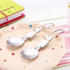 Portátil dobrável piquenique utensílios de mesa viagem ao ar livre portátil colher garfo piquenique suprimentos viagem f