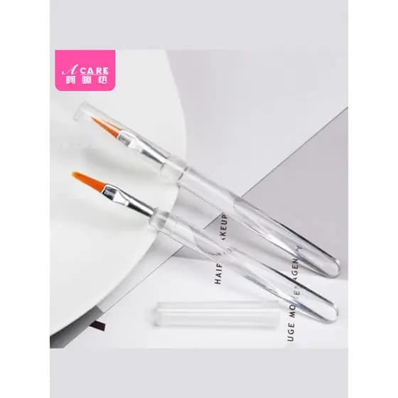 Pincel labial FC1s751-Mini batom transparente com tampa batom pincel de maquiagem portátil novo estilo trabalhador de ma