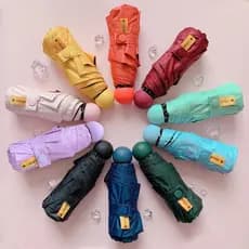 Frete grátis 50% de desconto guarda-chuva de bolso de 6 ossos Ultra-leve fresco Mini guarda-chuva ensolarado cápsula de