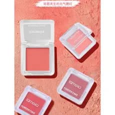 Blush quadrado alto brilho contorno blush pó roxo blush laranja pó fosco delicado espinheiro rosa cor expansão Rouge pla