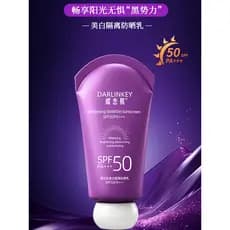 Loção protetora solar com isolamento clareador SPF50PA+++Creme protetor solar duplo Anti-ultravioleta Estudantes do sexo