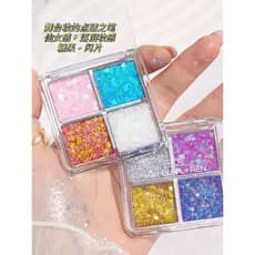 Paleta de sombras para os olhos, Gel estroboscópico, maquiagem para palco, performance, lantejoulas, Glitter, maquiagem