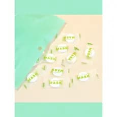< Máscara Papel/Compressão AB1sq801-Máscara Seca Descartável Fivela de Papel Fino Salão de Beleza Spa Pacote Molhado Via