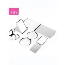 Espelho/espelho quadrado/alumínio B1pq801-dormitório estudantil portátil Mini dobrável Standable moda pequena maquiagem