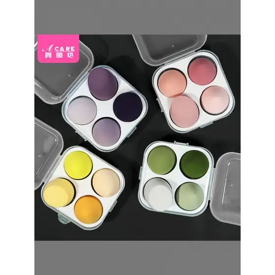 Puff/Beauty Egg B1pq201-Esponja macia maquiagem ovo maquiagem cabaça almofada seca molhada pode usar gotas de água em ca