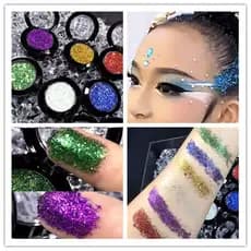 Jardim de infância crianças piscando palco maquiagem lantejoulas Gel brilhante Glitter sombra sem cola azul verde roxo o