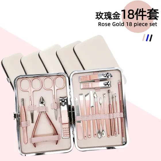 Série de ouro rosa ferramentas de manicure senhoras ferramentas de manicure conjunto cortador de unhas cortador de unhas