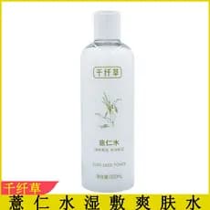 Qianxiancao Coix Seed Water 500ml Toner Toner Toner Pacote Molhado Água Hidratante Refrescante Não Pegajoso Melhorar A S