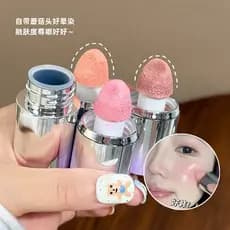 CACE Soft Mist Blush Líquido Baixa Saturação Clareamento Atmosfera Estilo Coreano Maquiagem Vem com Cabeça de Pincel Blu