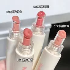 Maquiagem de água fervente branca pura ~ brilho labial hidratante brilho labial bálsamo labial vidro brilho labial espel