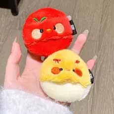Lyshu tomate ovo frito reunindo Puff caixa de armazenamento maquiagem fixa pó solto maquiagem sem pó tamanho pequeno pó
