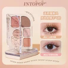 Intopop Dreamland Infated Paleta de sombras de seis cores Baixa saturação fosca fina piscando estroboscópio iniciante in