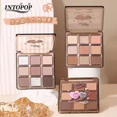 INTOPOP INTOPOP Querida Sombra de nove cores Suave Delicado Não é fácil de voar Rosa Hold Color Low Saturado Sombra de o