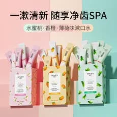 20 barras sal marinho pêssego laranja hortelã enxaguatório bucal meninas hálito fresco remover mau hálito meninos contém
