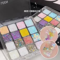 Maquiagem genuína sombra lantejoulas brilhando palco maquiagem crianças mostrar maquiagem especial Super Glitter rosto a