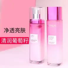 L'Oreal Conjunto de Loção Hidratante de Sementes de Uva Hidratante Feminino Refrescante Forte Hidratante Reparação Produ