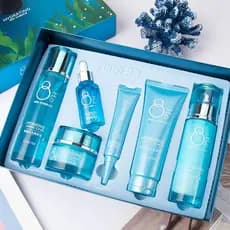 8 xícaras de água conjunto hidratante cuidados com a pele limpador Facial Toner creme para os olhos ácido hialurônico es