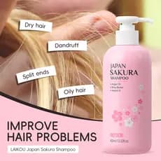 LAIKOU sakura shampoo 400ml Japão