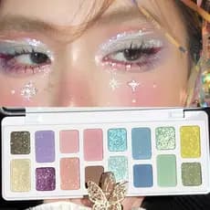 Paleta de sombras dopamina genuína 2025 nova cor paleta de sombras multicolorido verde sombra azul roxo desempenho Campu