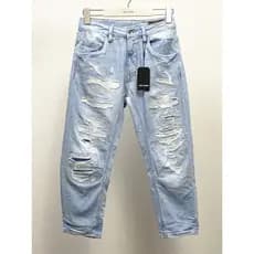 Moda masculina jeans capaz jeans primavera verão novo produto calças rasgadas lavadas tridimensional solto oito pontos j
