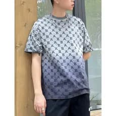 Camiseta flor velha novo estilo capaz JEANS masculino cor gradiente camiseta puro algodão solto em torno do pescoço na m