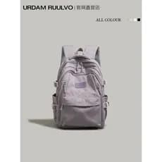 UR versão coreana mochila de cor sólida 2026 feminino estudante universitário classe saco de escola simples grande capac
