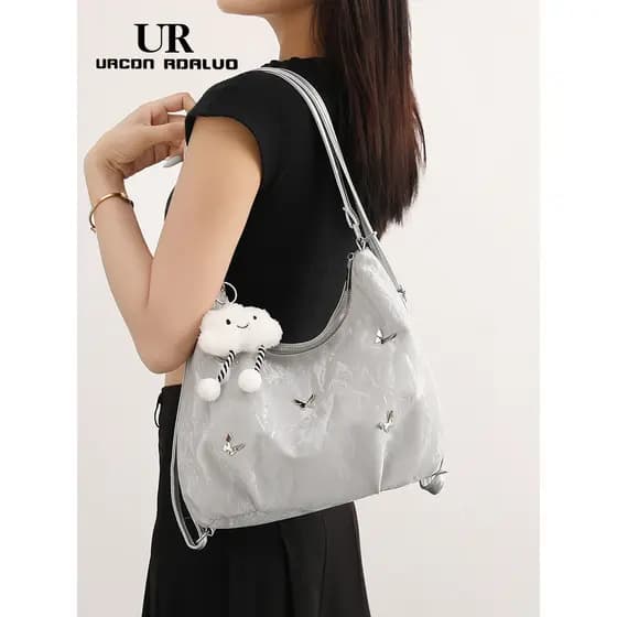 UR feminino estudante universitário classe mochila 2025 novo estilo na moda simples sacola grande capacidade Commuter mo