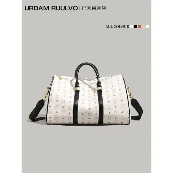 UR Cartoon Bear Print bolsa de viagem de curta distância feminina 2026 verão novo estilo bolsa de armazenamento de bagag