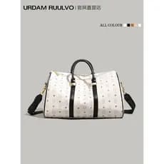 UR Cartoon Bear Print bolsa de viagem de curta distância feminina 2026 verão novo estilo bolsa de armazenamento de bagag