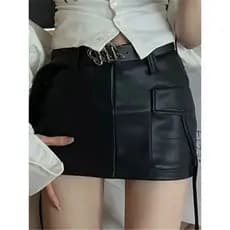 Arco Cordão Quadril Abraçando Saia Curta Feminina
