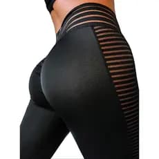 leggings De fitness De Retalhos De Malha Feminina