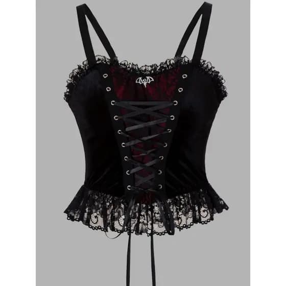 Colete Feminino De Renda patchwork Camisola Feminina Com Alças