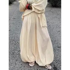 Calças Lanterna De Cor Sólida Femininas Soltas Da Moda Feminina