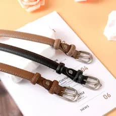 [Simples Super All-Match 100% primeira camada de couro] cinto feminino cinto de couro genuíno senhoras combinando Jeans
