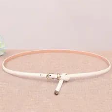 [100% couro genuíno] cinto fino estreito senhoras decorativo combinando saia versão coreana simples All-Match cinto saia