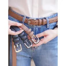 [Muitos recompras 100% couro genuíno] Cinto de Design feminino Jeans de couro puro com cinto largo feminino