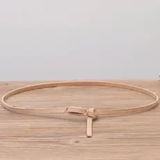 [100% couro genuíno] influenciador ins estilo cinto fino feminino acessório decorativo saia cinto simples senhoras sem p