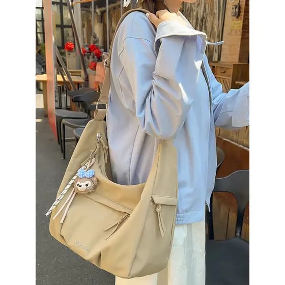 2026 outono inverno bolsa de lona estilo feminino 2025 novo estilo trabalho Commuter Super quente saco de pano ombro sac