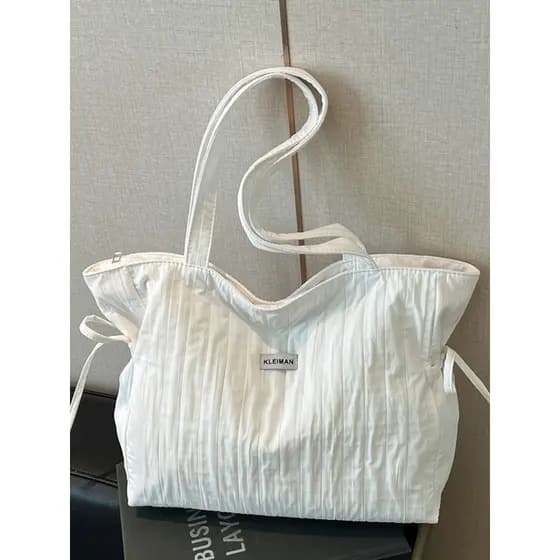 Estilo japonês ins estilo simples Casual bolsa de lona feminina grande capacidade sacola estudante festa leve Commuter b
