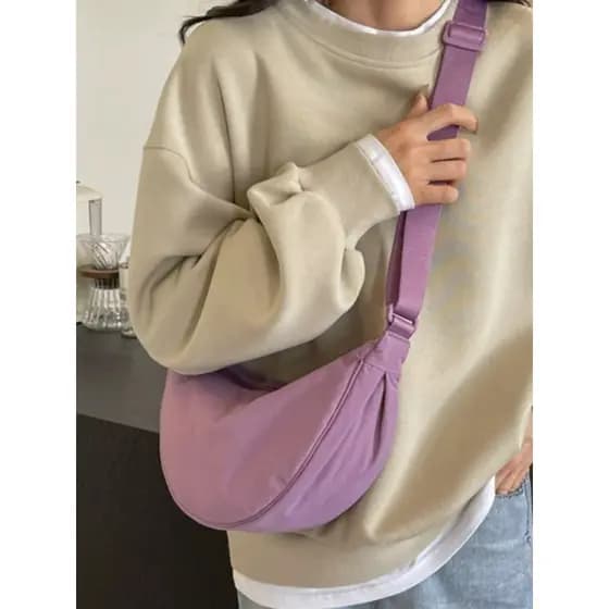 Ins moda Casual pequeno saco feminino 2025 primavera verão novo estilo versão coreana cor sólida All-Match bolinho saco