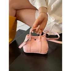 Bolsa feminina 2026 novo estilo Mini bolsa de jardim bolsa mensageiro de ombro padrão de seixo bolsa pequena