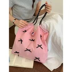 Bolsa de pano de Nylon de grande capacidade com sensação solta feminina 2026 novo estilo leve All-Match Commuter bolsa m