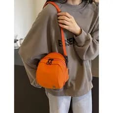 Novo leve Casual pequeno saco de concha feminino Design simples Multi-camadas portátil de um ombro Diagonal saco All-Mat