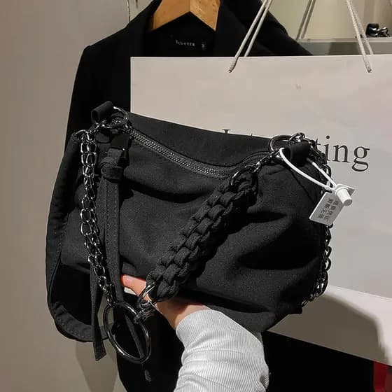 Bolsa feminina 2026 novo estilo na moda moda estudante corrente all-match High-End all-match um ombro Messen