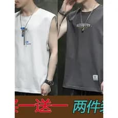 Sem mangas camiseta masculina de manga curta colete verão Fitness esportes basquete treinamento terno 2025 colete de sed